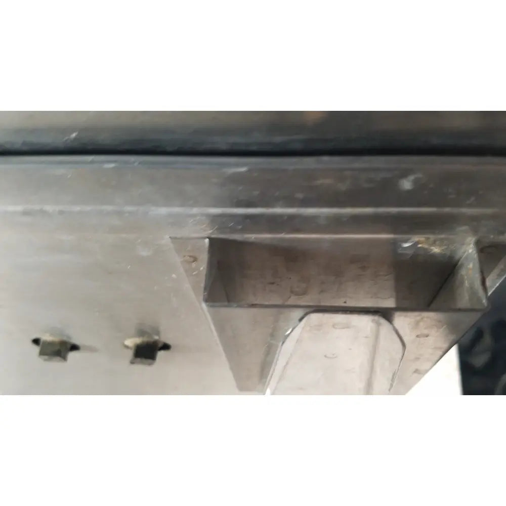 A metallic rectangular compartment with brushed stainless steel finish and screws on the side of gca precision scientific incubator