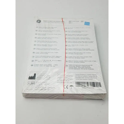 GE 2104770-001 Paper A Red Grid 155mm Wide Z-Fold Hole Queue Thermal Chart Paper, second-hand product photo 5