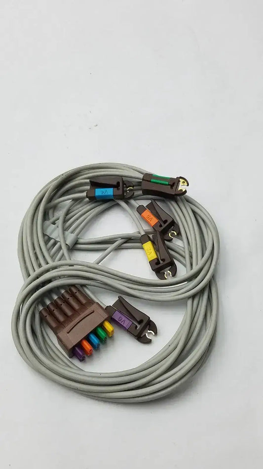 GE 416467-001 Multi-Link ECG Leadwire V2-6, Grabber, AHA ECG Leadwire, second-hand product photo 1