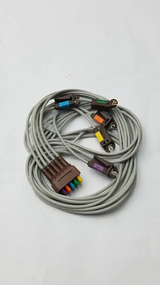 GE 416467-001 Multi-Link ECG Leadwire V2-6, Grabber, AHA ECG Leadwire, second-hand product photo 2