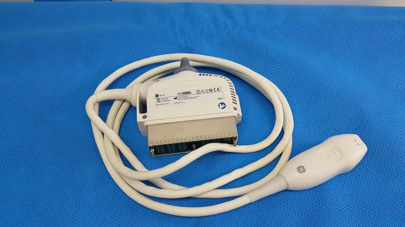 Reuse Medical GE 4VC-D 3D/4D XDclear Phased Array Ultrasound Transducer Medical Sensors & Ultrasound Probes, second-hand product photo 1