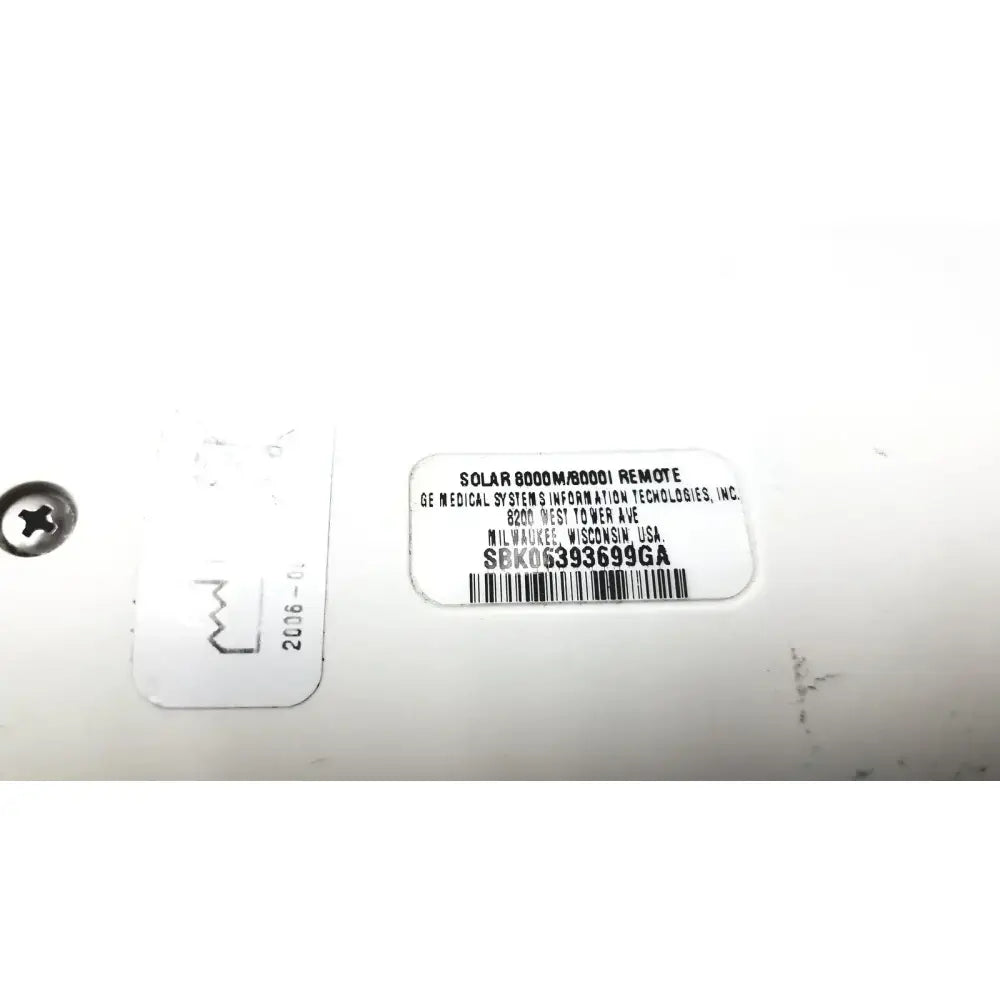 GE Adult Solar 8000M/8000I Remote Control Patient Monitor Accessory, as-is (for parts) product photo 9