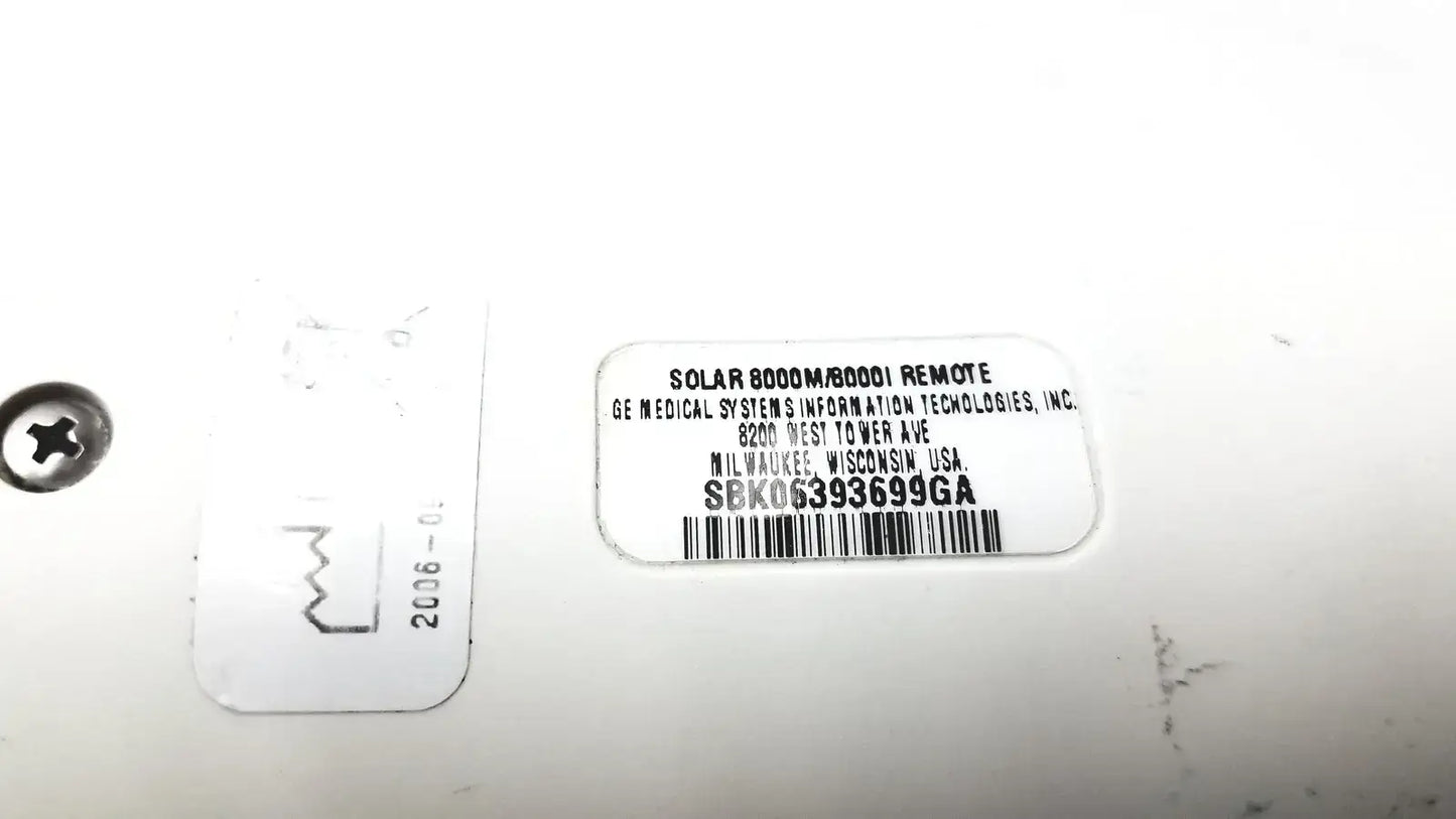 GE Adult Solar 8000M/8000I Remote Control Patient Monitor Accessory, as-is (for parts) product photo 9