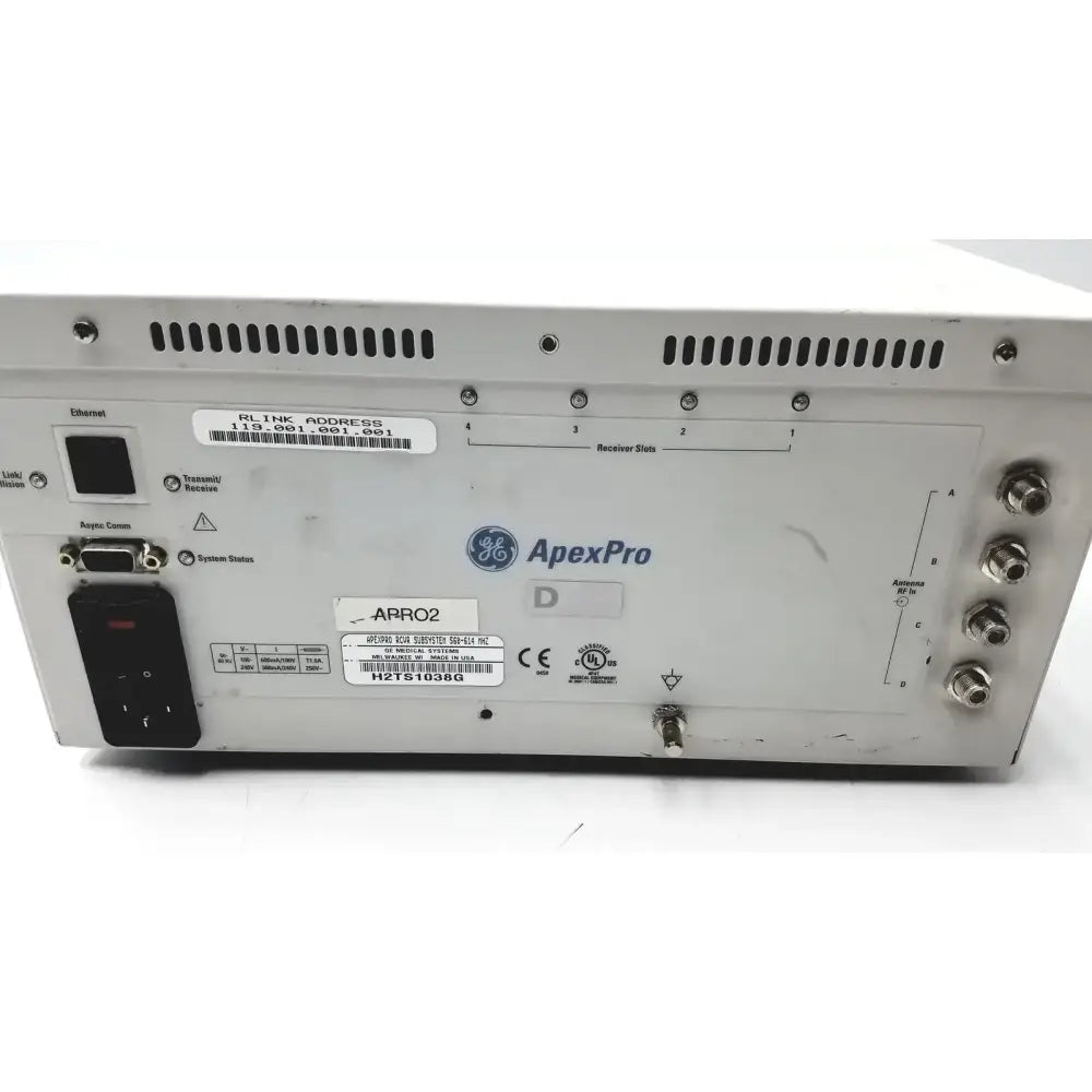 GE Medical GE ApexPro RCVR Subsystem 560-614 mhz Telelemetry Receiver Telemetry Receiver Subsystem, second-hand product photo 5