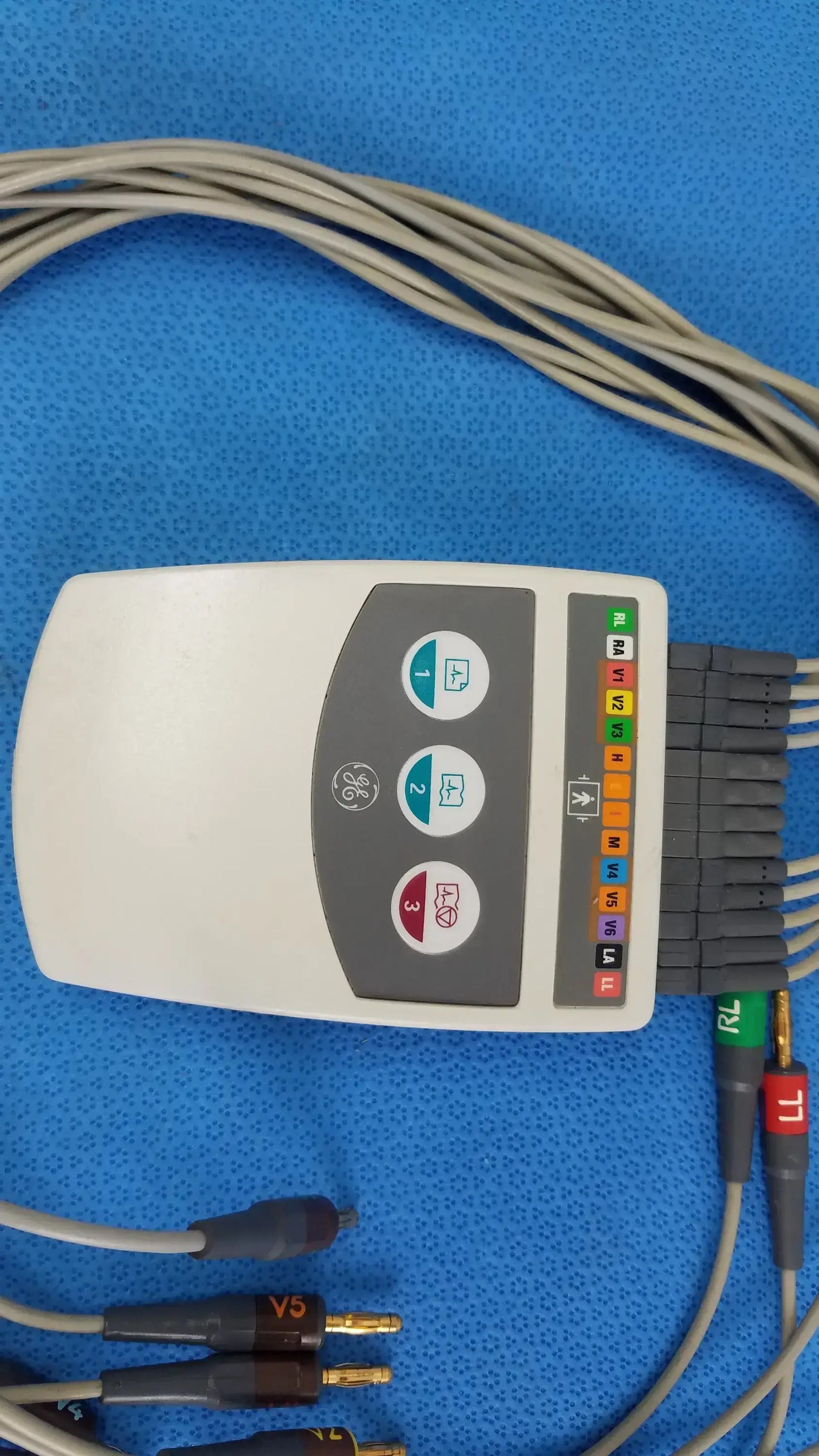 GE Healthcare GE CAM 14 ECG Acquisition Module With Leads ECG Acquisition Module, second-hand product photo 2