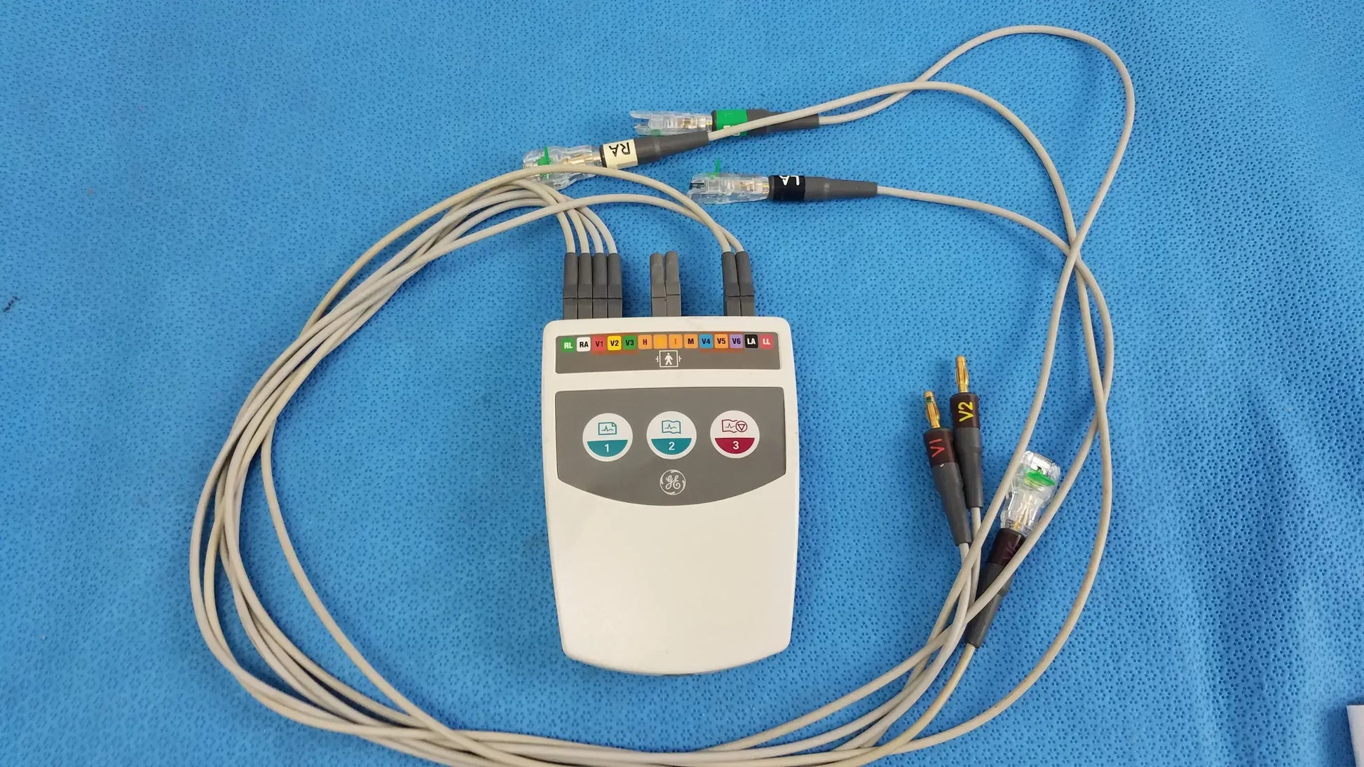 GE CAM 14 ECG Acquisition Module With Leads Ref 900995-001 ECG Acquisition Module, second-hand product photo 1