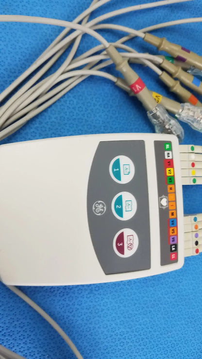 GE CAM 14 ECG Acquisition Module With Leads Ref 900995-002 ECG Acquisition Module, second-hand product photo 2