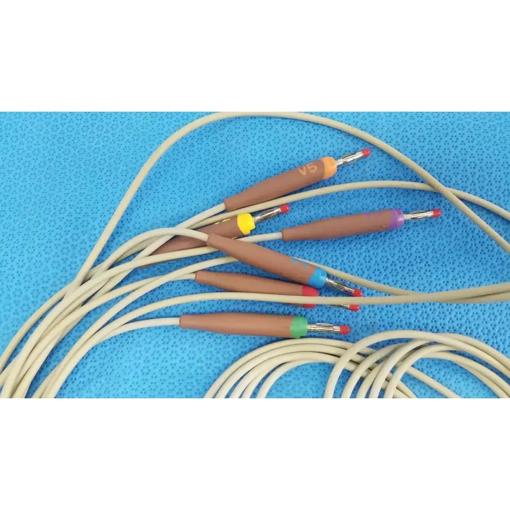 GE CAM HD ECG EKG Patient Lead Cable 900995-003 w/ Leads ECG Lead Cable, second-hand product photo 5