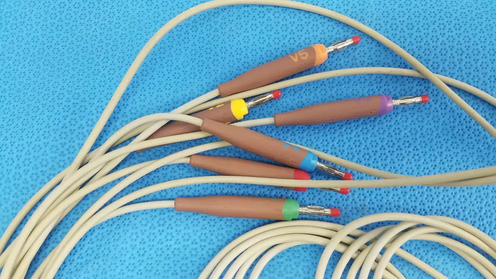 GE CAM HD ECG EKG Patient Lead Cable 900995-003 w/ Leads ECG Lead Cable, second-hand product photo 5