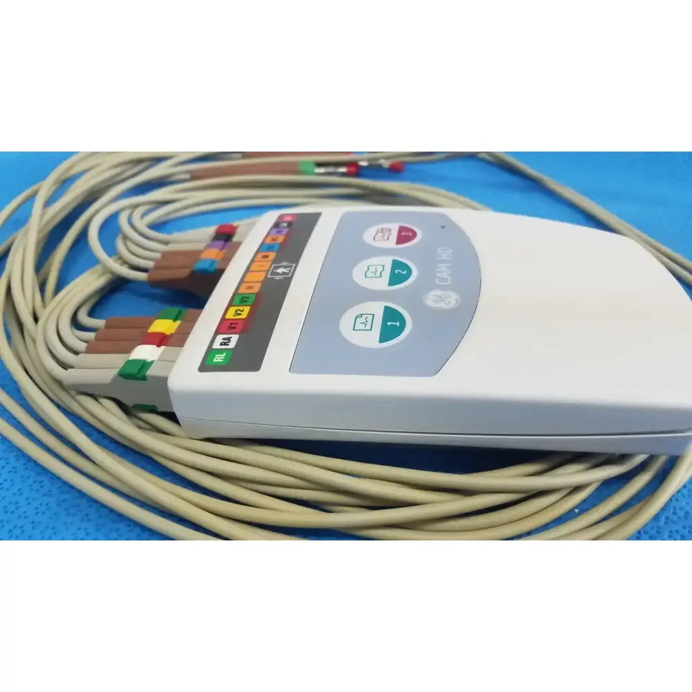 GE CAM HD ECG EKG Patient Lead Cable 900995-003 w/ Leads ECG Lead Cable, second-hand product photo 8