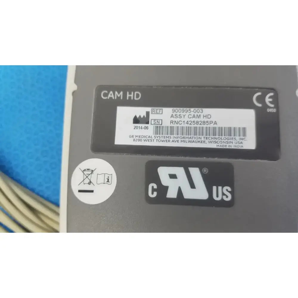 GE CAM HD ECG EKG Patient Lead Cable 900995-003 w/ Leads ECG Lead Cable, second-hand product photo 11