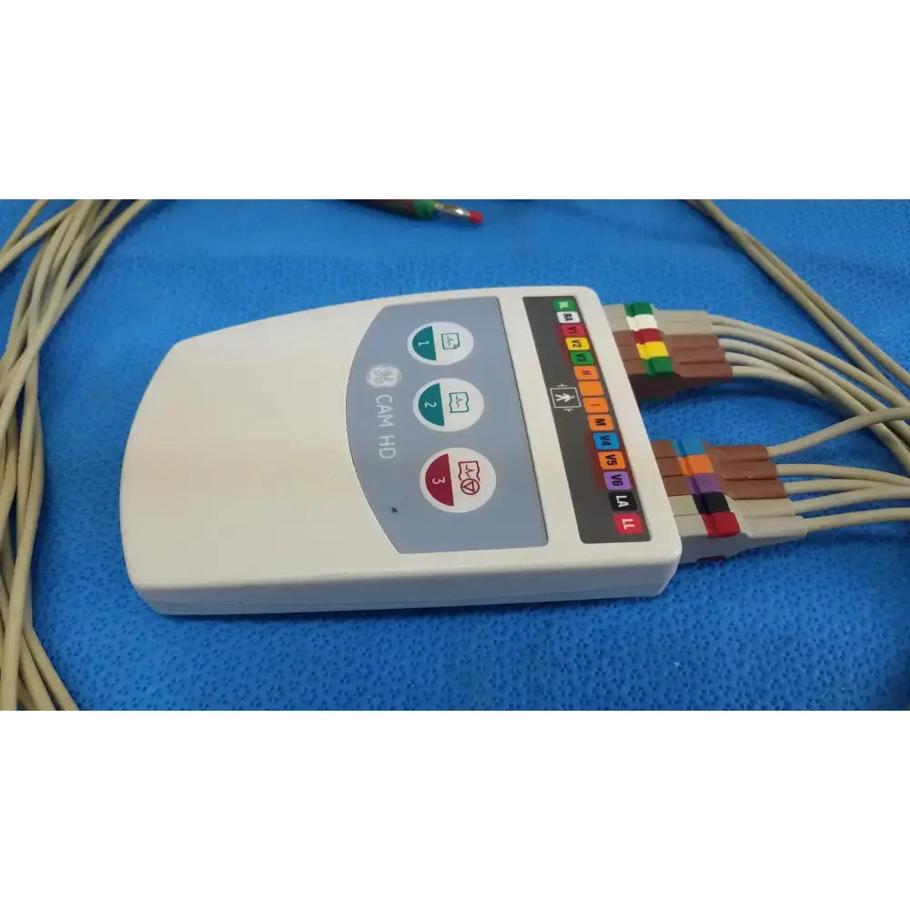 GE CAM HD ECG EKG Patient Lead Cable 900995-003 w/ Leads ECG Lead Cable, second-hand product photo 6