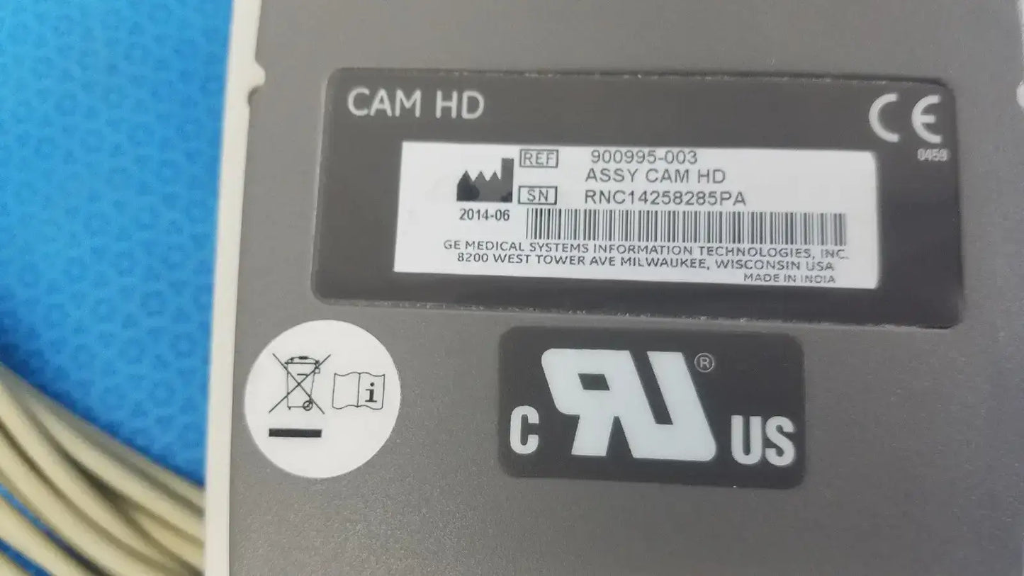 GE CAM HD ECG EKG Patient Lead Cable 900995-003 w/ Leads ECG Lead Cable, second-hand product photo 11