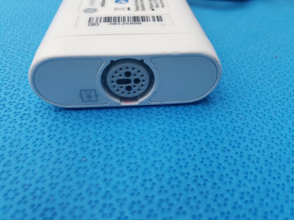 White plastic USB flash drive with circular port and barcode label for GE Carescape masimo rainbow set ref 4184