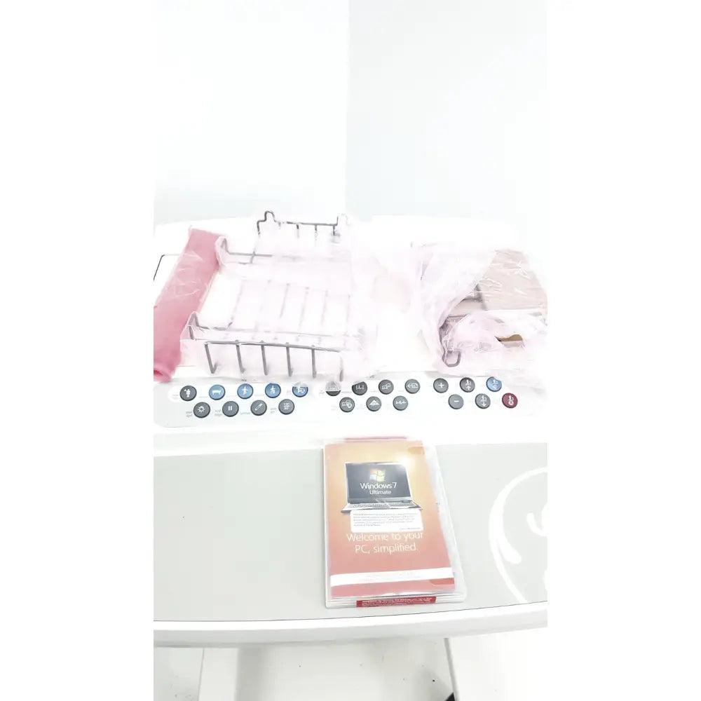White plastic case stress test washing machine with metal rack and control panel buttons for cardiac exercise testing unit