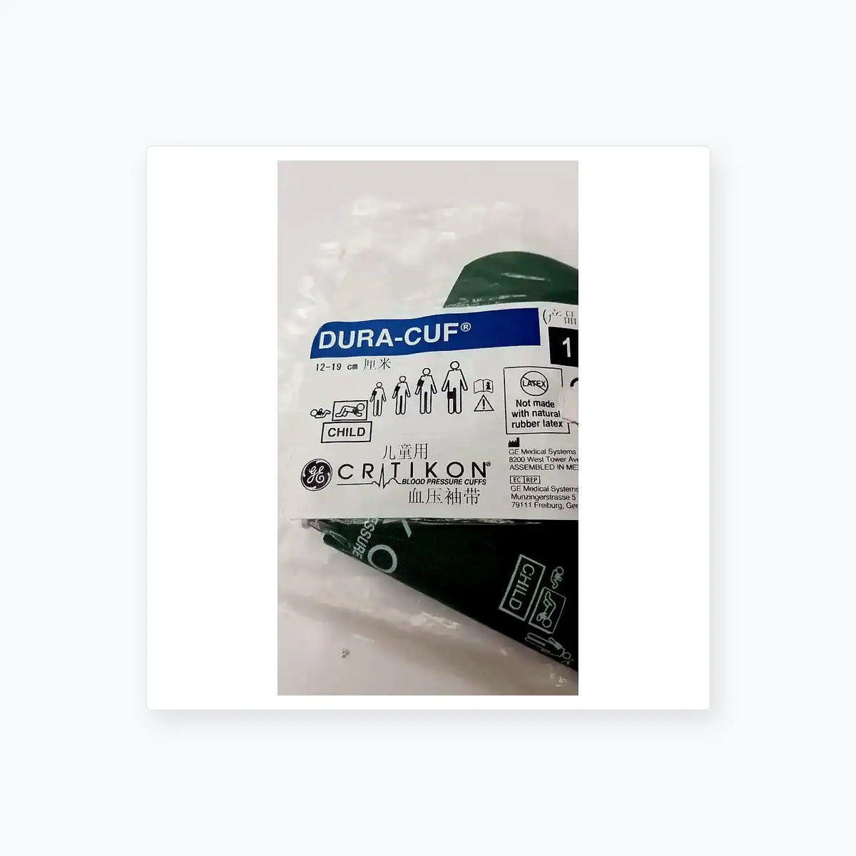 GE Medical GE Critikon Dura Cuf 2201 Child Blood Pressure Cuff Blood Pressure Cuff, second-hand product photo 3