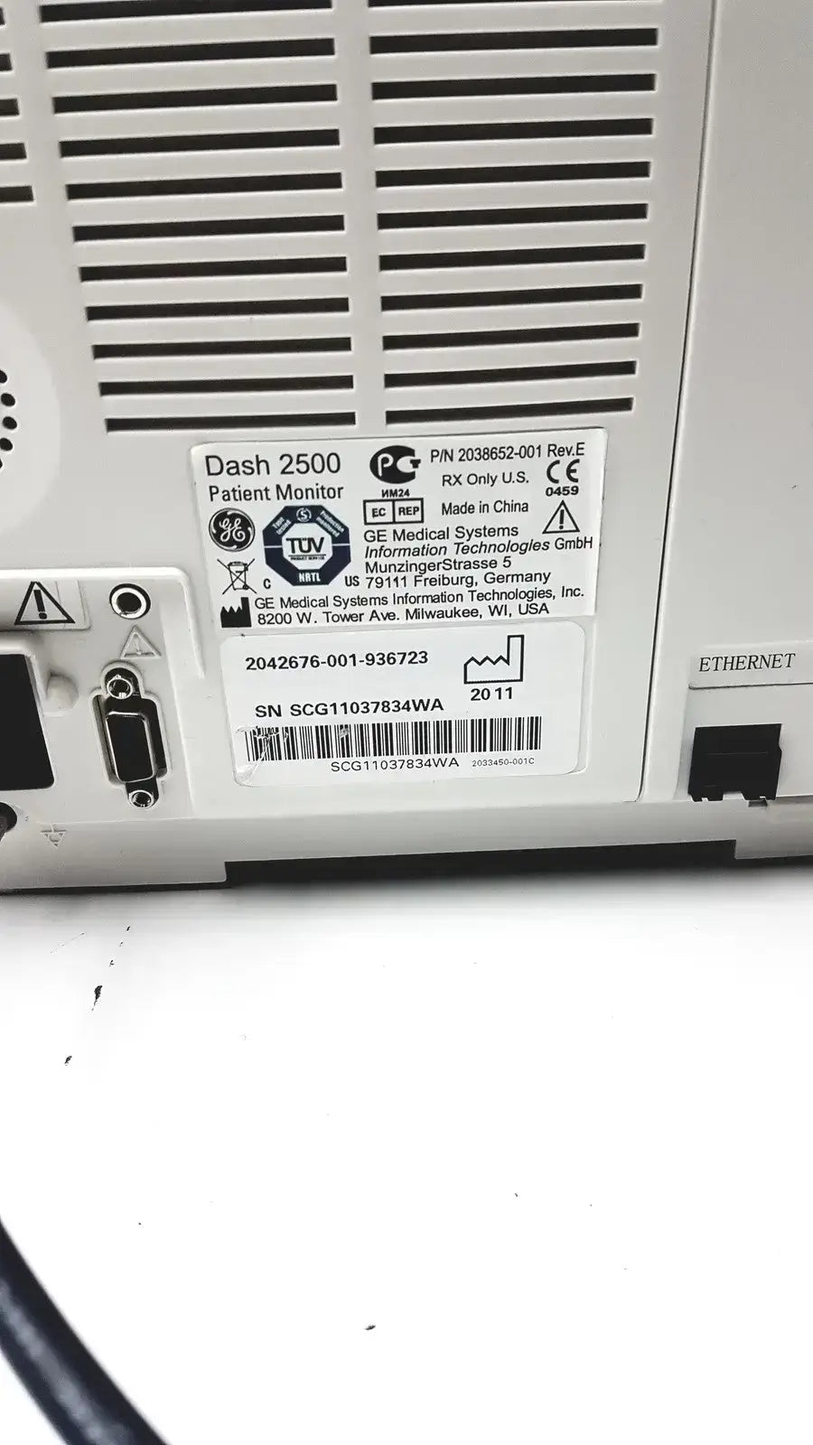 GE Medical GE Datex-Ohmeda Dash 2500 Patient Monitor Patient Monitor, second-hand product photo 7