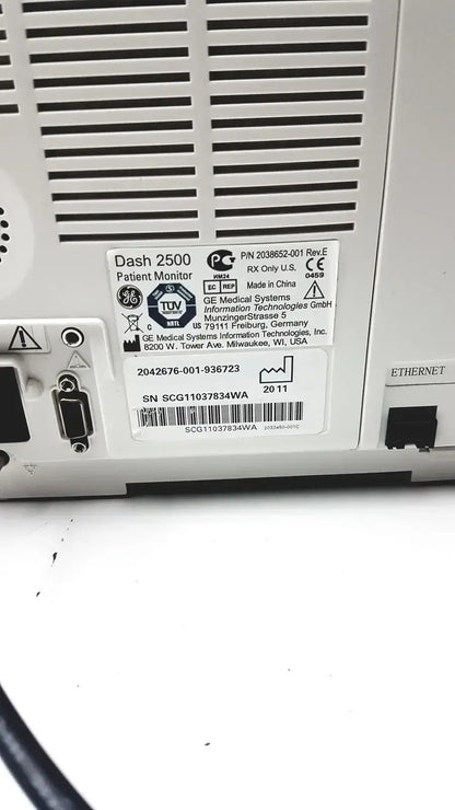 GE Medical GE Datex-Ohmeda Dash 2500 Patient Monitor Patient Monitor, second-hand product photo 7