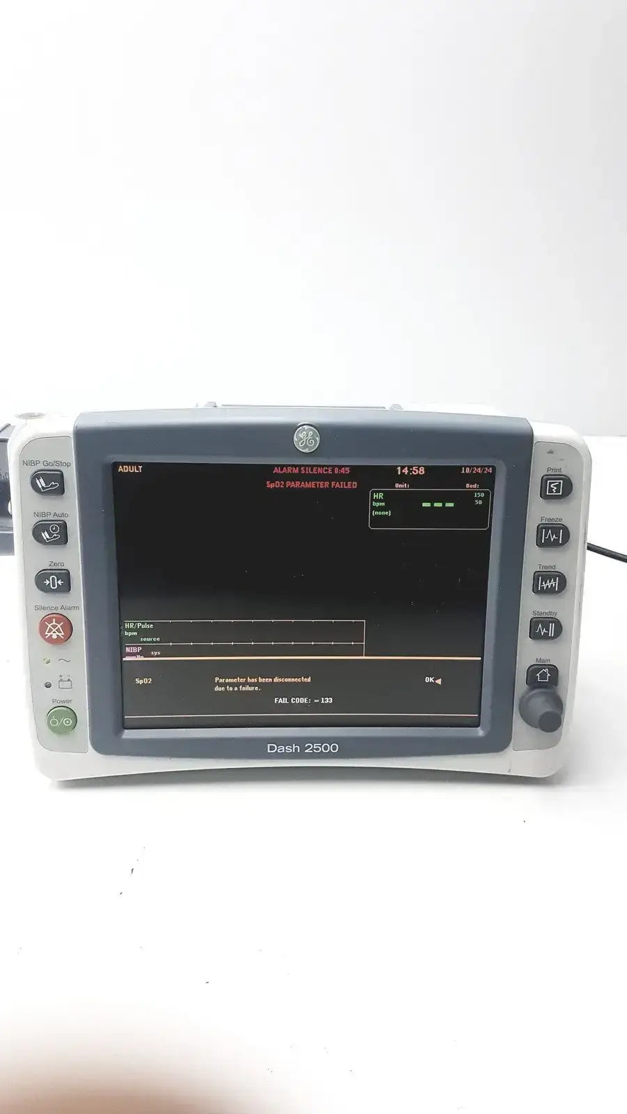 GE Medical GE Datex-Ohmeda Dash 2500 Patient Monitor Patient Monitor, second-hand product photo 4