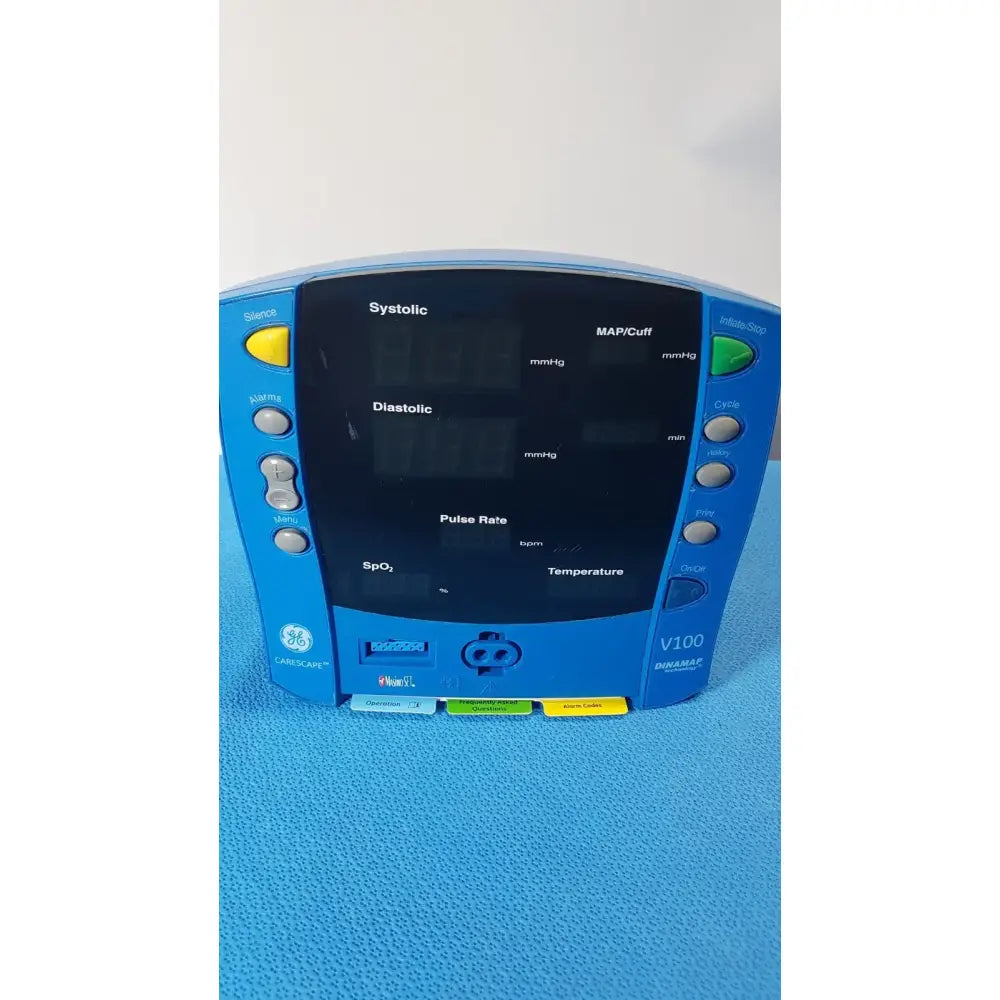 Reuse Medical GE Dinamap CareScape V100 Vital Signs Monitor with thermometer Patient Monitors, as-is (for parts) product photo 1