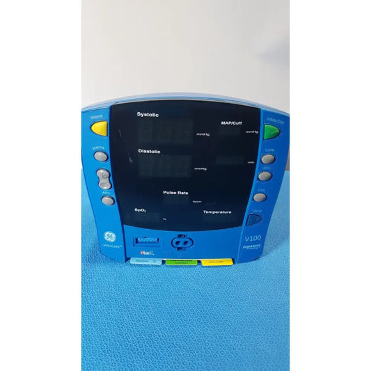 Reuse Medical GE Dinamap CareScape V100 Vital Signs Monitor with thermometer Patient Monitors, as-is (for parts) product photo 1