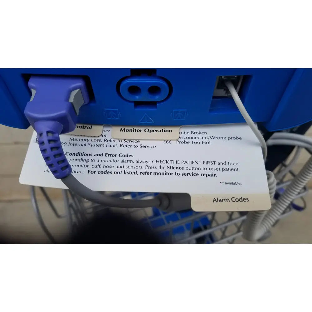 GE Dinamap ProCare DPC 400 Vital Signs Monitor NIBP SpO2 Temp Stand Printer Vital Signs Monitor, second-hand product photo 12