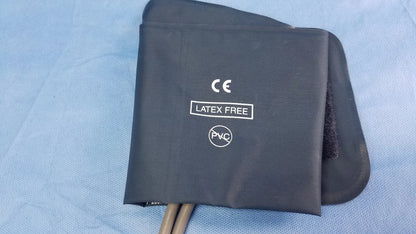 Black latex-free pvc nibp cuff for vital signs measurement compatible with ge dinamap v100 with power adapter