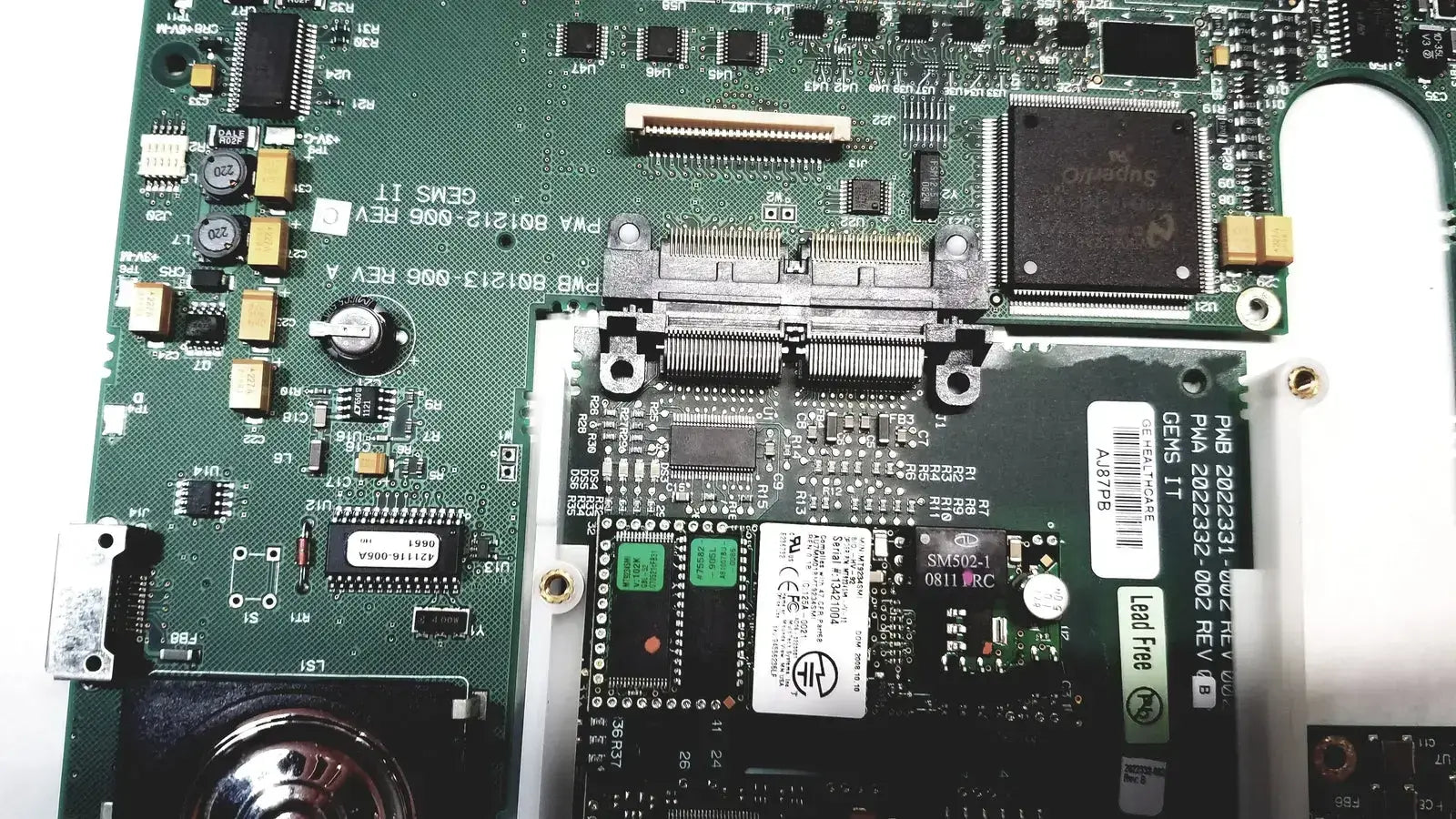 GE Healthcare GE Gems IT PWB 2022331-002 Rev 002, PWA 2022332-002 Rev B Control Board Control Board, second-hand product photo 3