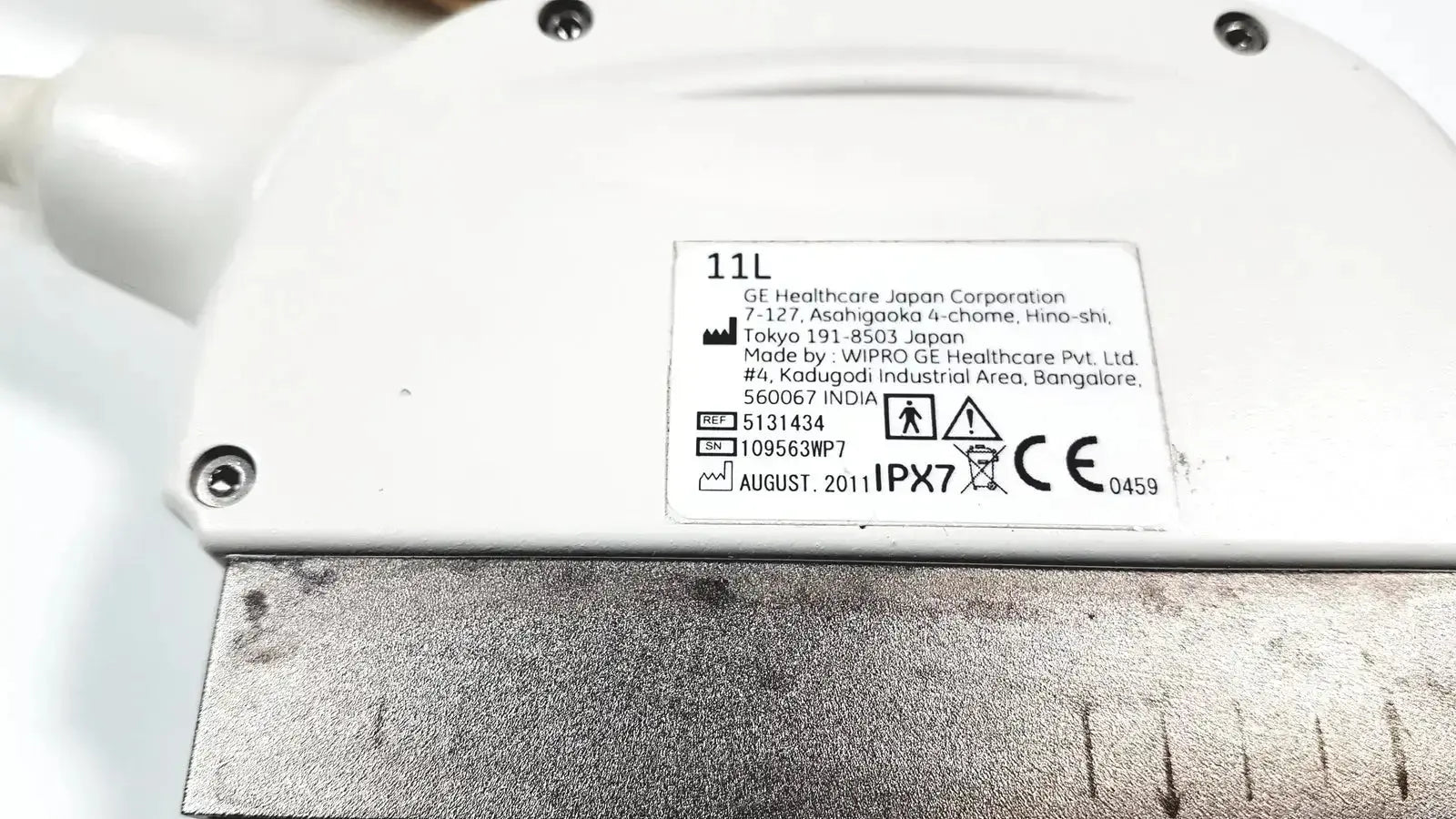 GE Healthcare 11L Ref. 5131434 Linear Array Ultrasound Transducer Probe Ultrasound Transducer, second-hand product photo 3