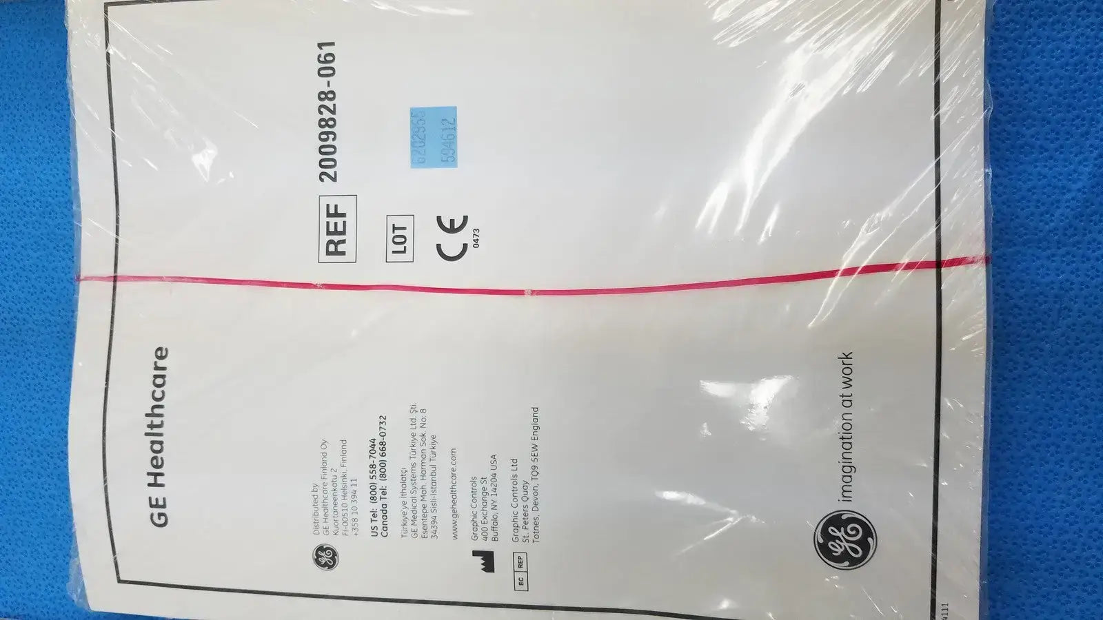 GE Healthcare ECG Recording Chart Paper Ref 2009828-061 Lot of 3 ECG Recording Chart Paper, second-hand product photo 2