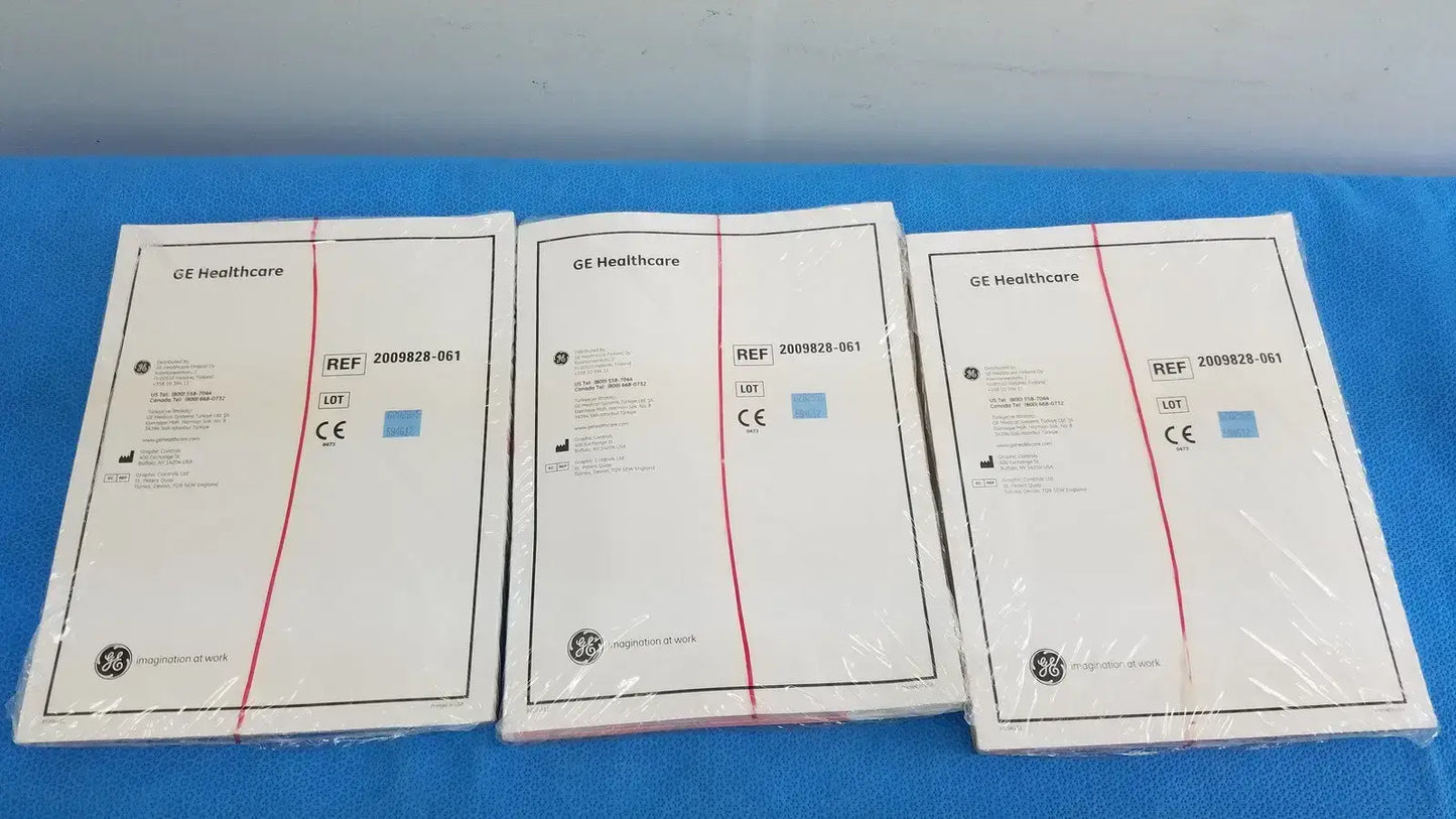 GE Healthcare ECG Recording Chart Paper Ref 2009828-061 Lot of 3 ECG Recording Chart Paper, second-hand product photo 1
