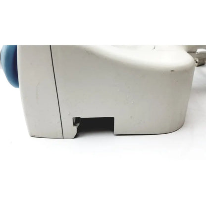White plastic healthcare innova smart handle base with blue knob designed for reuse medical applications model 5127605