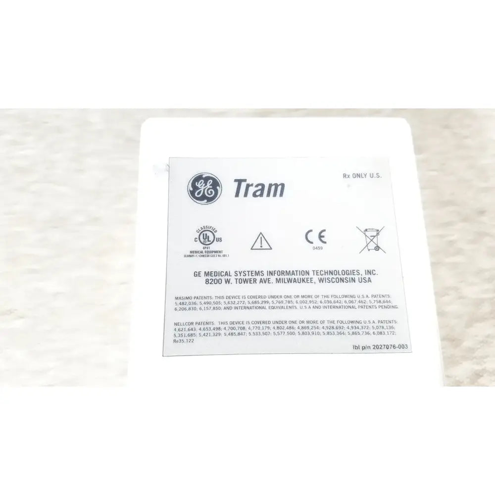 GE Healthcare TRAM 451M Multiparameter Module - Masimo SpO2 Multiparameter Module, second-hand product photo 7