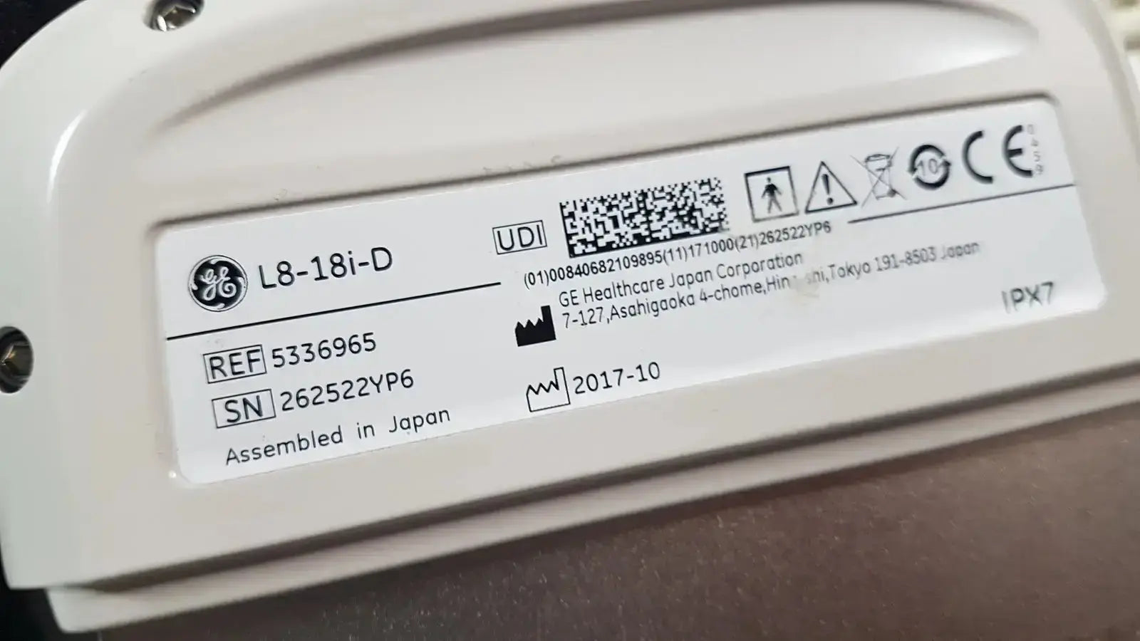 GE Medical GE L8-18i-D Linear Array Ref. 5336965 Ultrasound Transducer, second-hand product photo 16