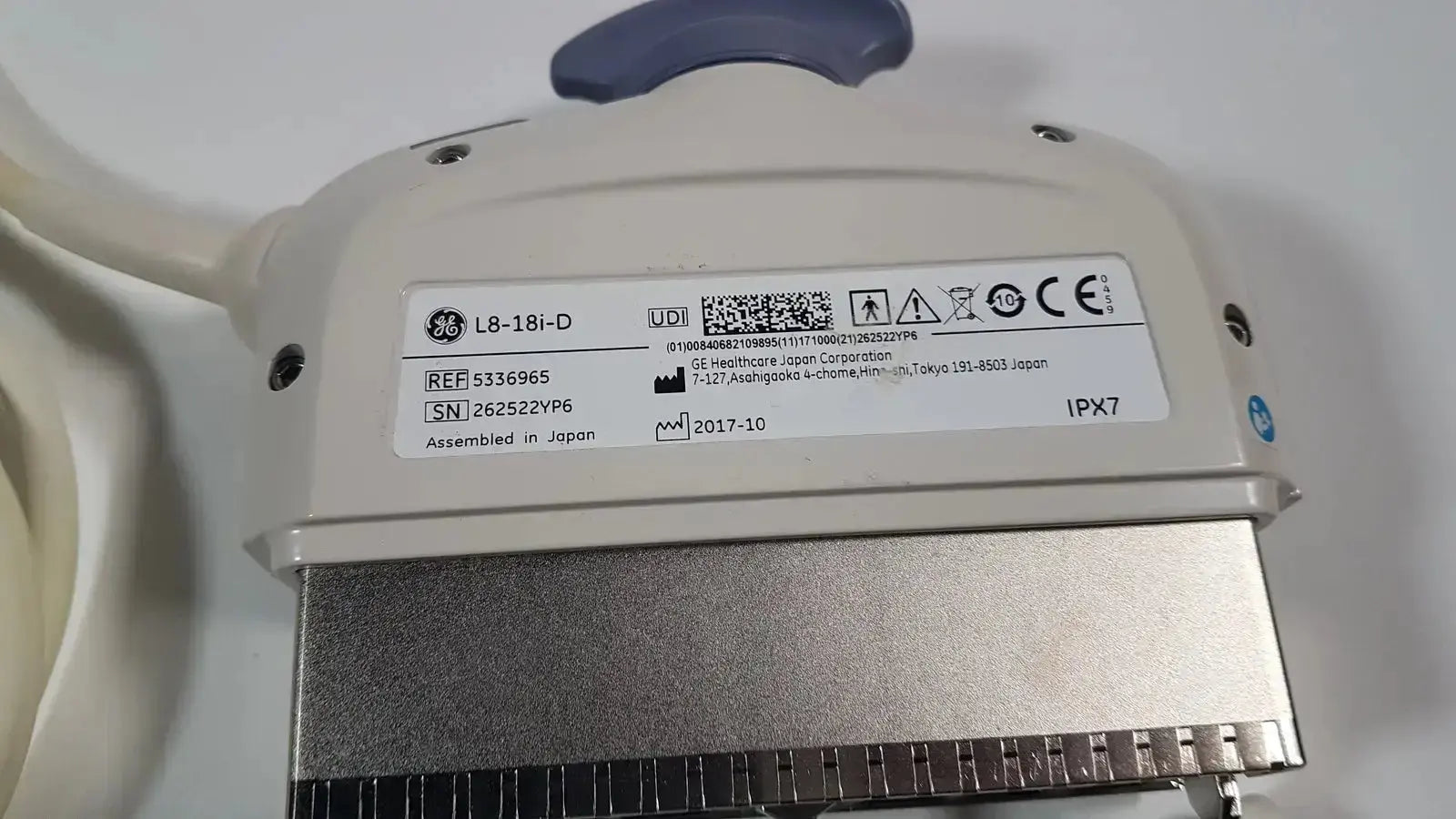 GE Medical GE L8-18i-D Linear Array Ref. 5336965 Ultrasound Transducer, second-hand product photo 4
