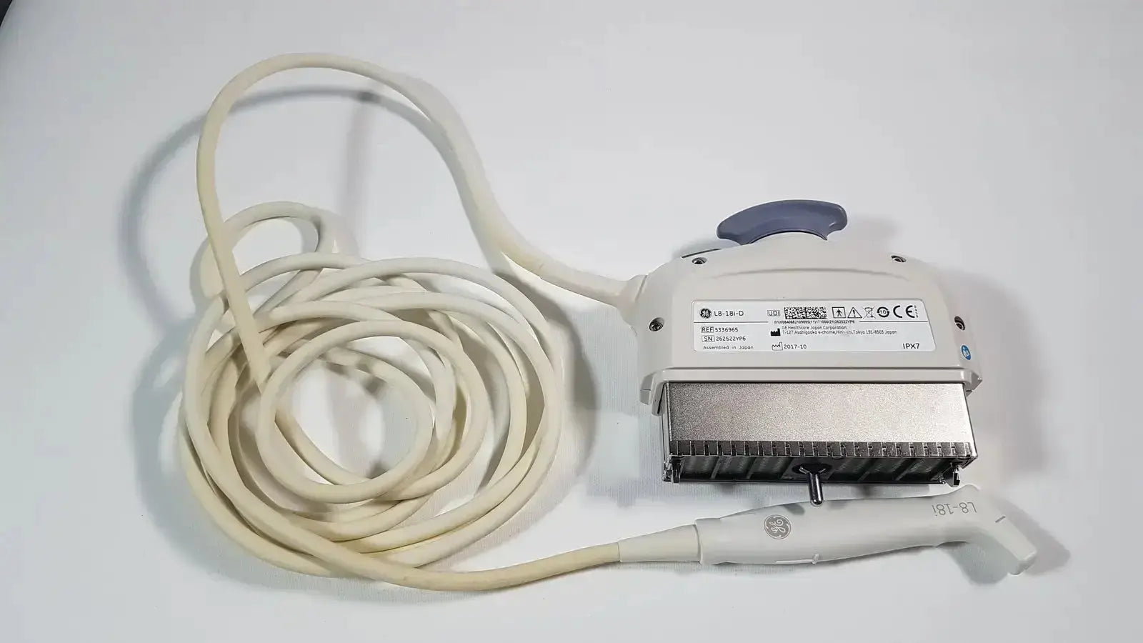 GE Medical GE L8-18i-D Linear Array Ref. 5336965 Ultrasound Transducer, second-hand product photo 1