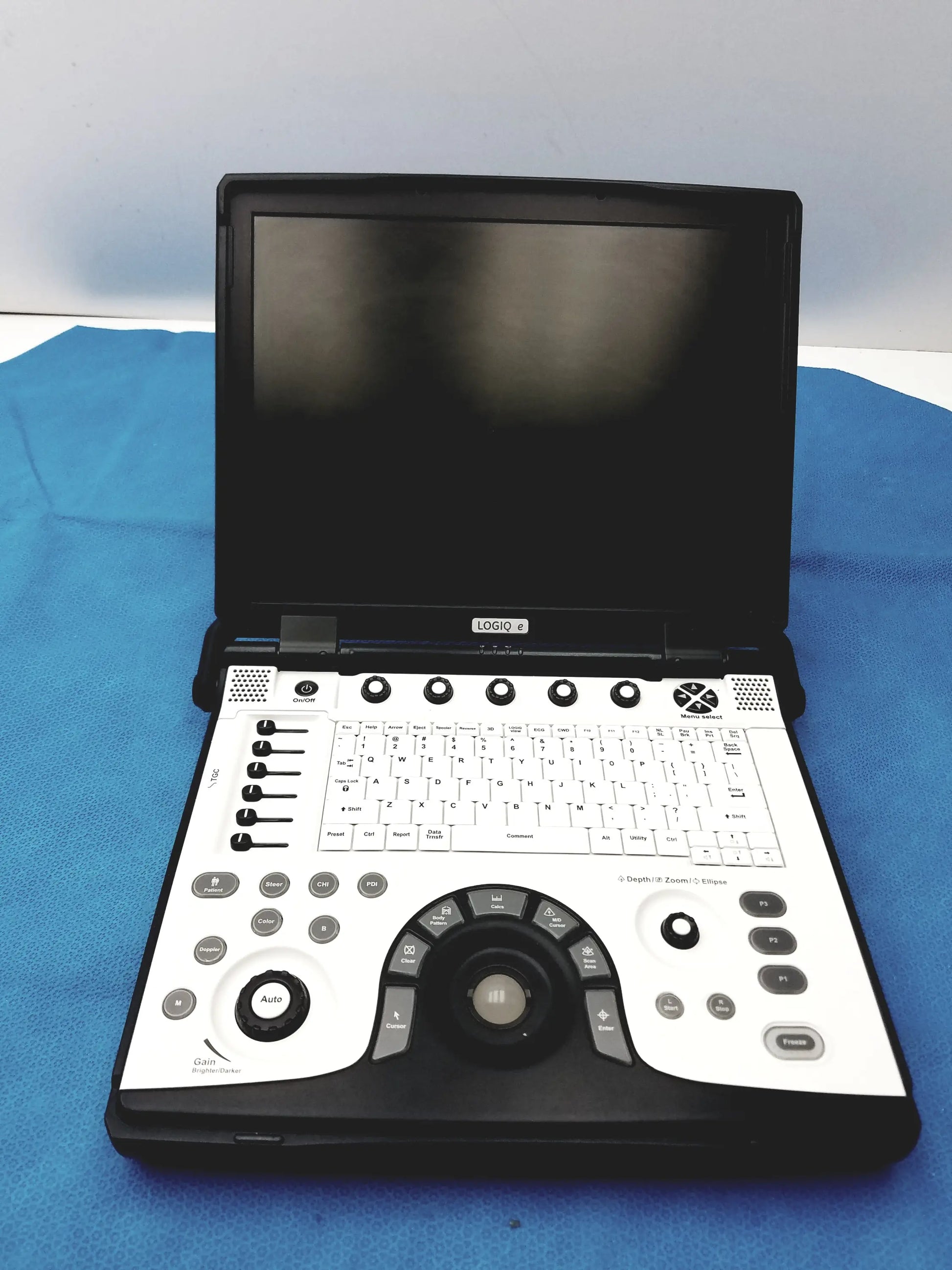 GE Logiq E Portable Ultrasound Machine Portable Ultrasound Machine, as-is (for parts) product photo 1