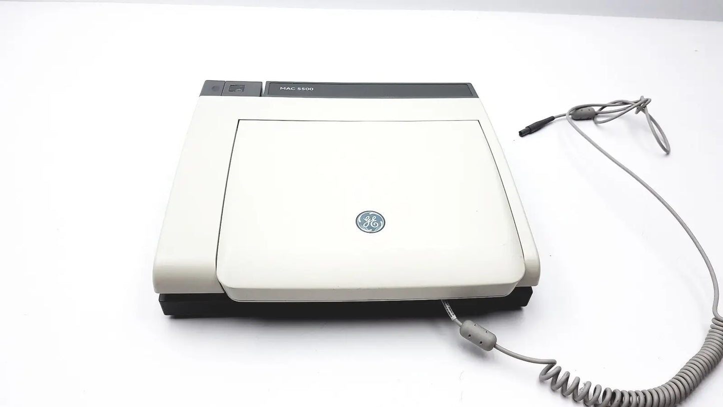 Reuse Medical GE Mac 5500 HD Color Resting ECG Analysis System 2026609-002 - A EEG Systems, second-hand product photo 1