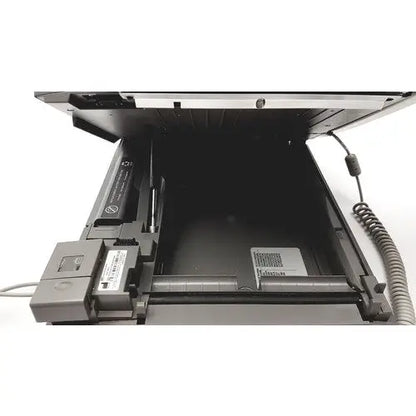 Gray plastic scanner tray with coiled cable and components for ge mac 5500 hd color resting ecg analysis system