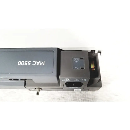 Black GE mac 5500 hd resting electrocardiogram ecg machine with matte finish color display and visible side ports