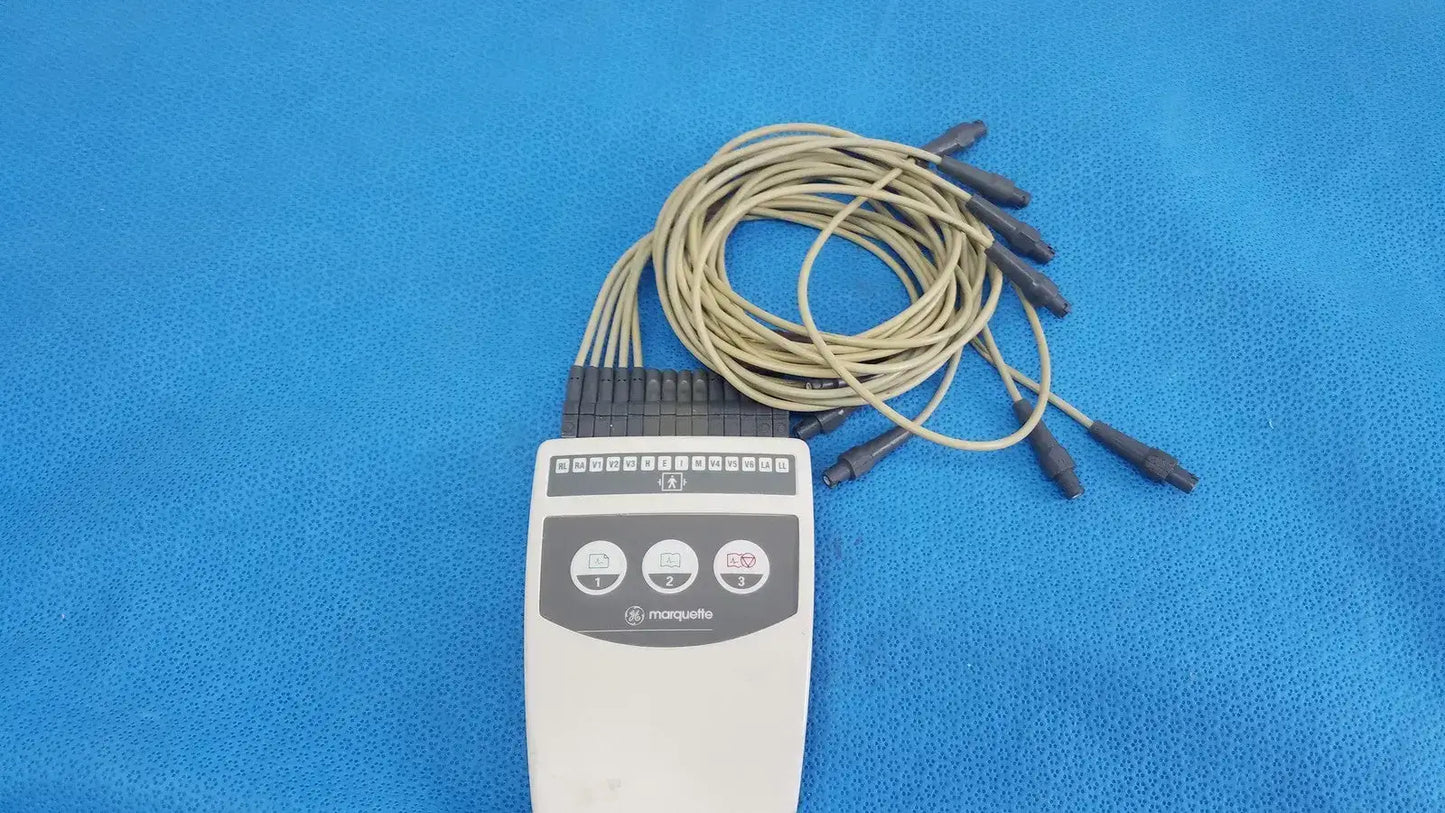 GE Marquette CAM-14 EKG ECG Acquisition Module with Cable ECG Acquisition Module, second-hand product photo 1