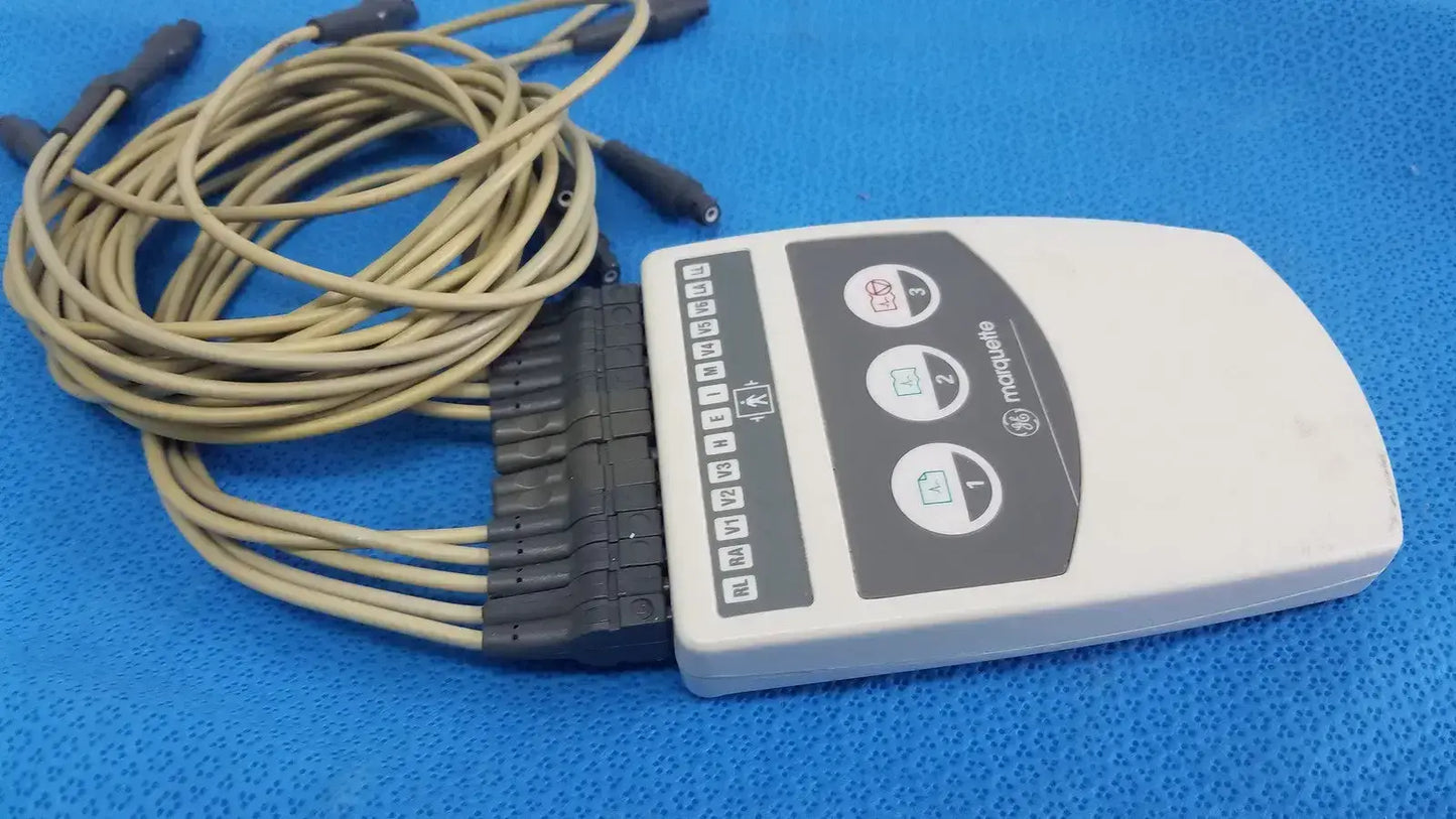 GE Marquette CAM-14 EKG ECG Acquisition Module with Cable ECG Acquisition Module, second-hand product photo 4