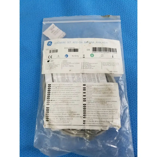 Reuse Medical GE Medical 2104751-001 ECG Leadwire Set, Add-on, Banana, AHA-HEIM Patient Monitors, second-hand product photo 1