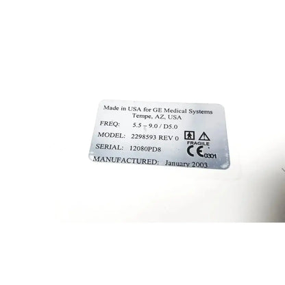 GE Medical 2298593 Rev 0 Phased Array Probe for GE Logiq & Vivid Series Ultrasound Probe, second-hand product photo 2