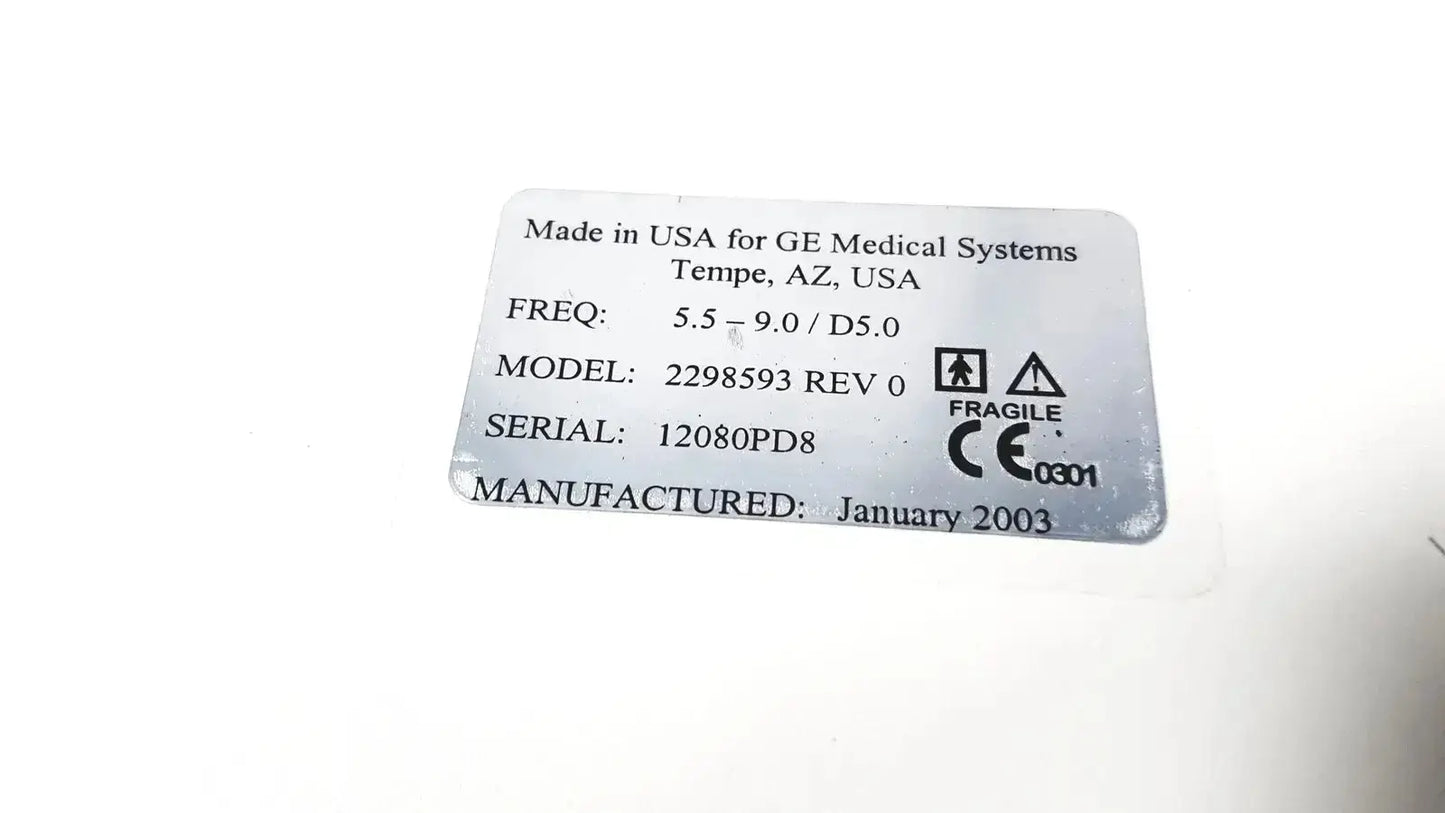 GE Medical 2298593 Rev 0 Phased Array Probe for GE Logiq & Vivid Series Ultrasound Probe, second-hand product photo 2