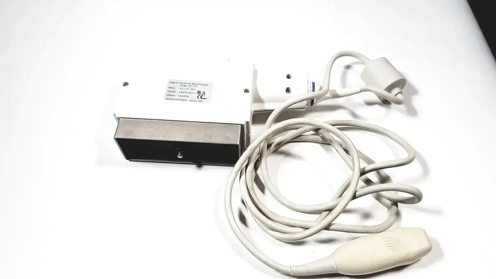 GE Medical 2298593 Rev 0 Phased Array Probe for GE Logiq & Vivid Series Ultrasound Probe, second-hand product photo 1