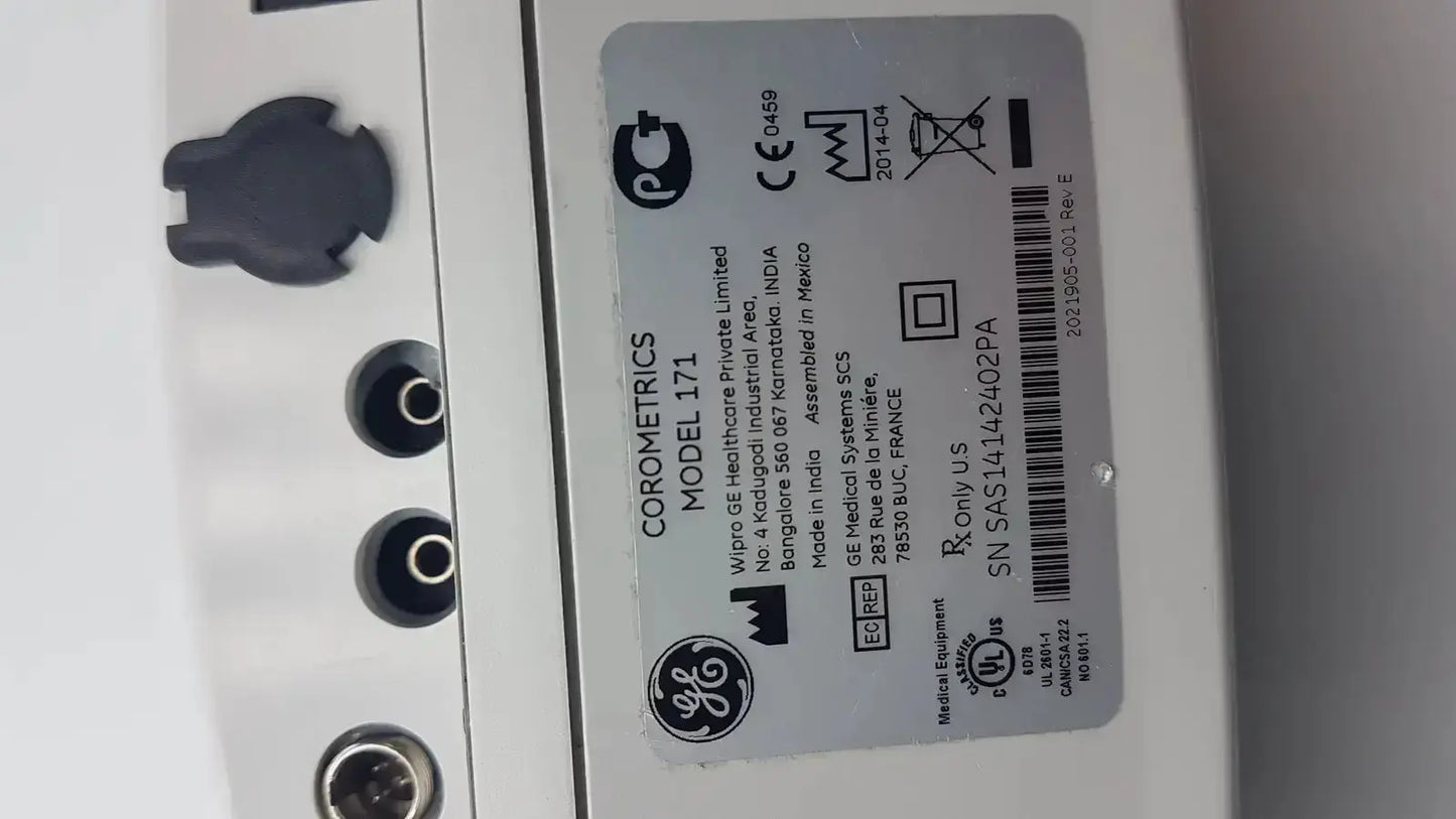 GE Medical Corometrics 170 Series, Model 171 - External Fetal Monitor External Fetal Monitor, second-hand product photo 8