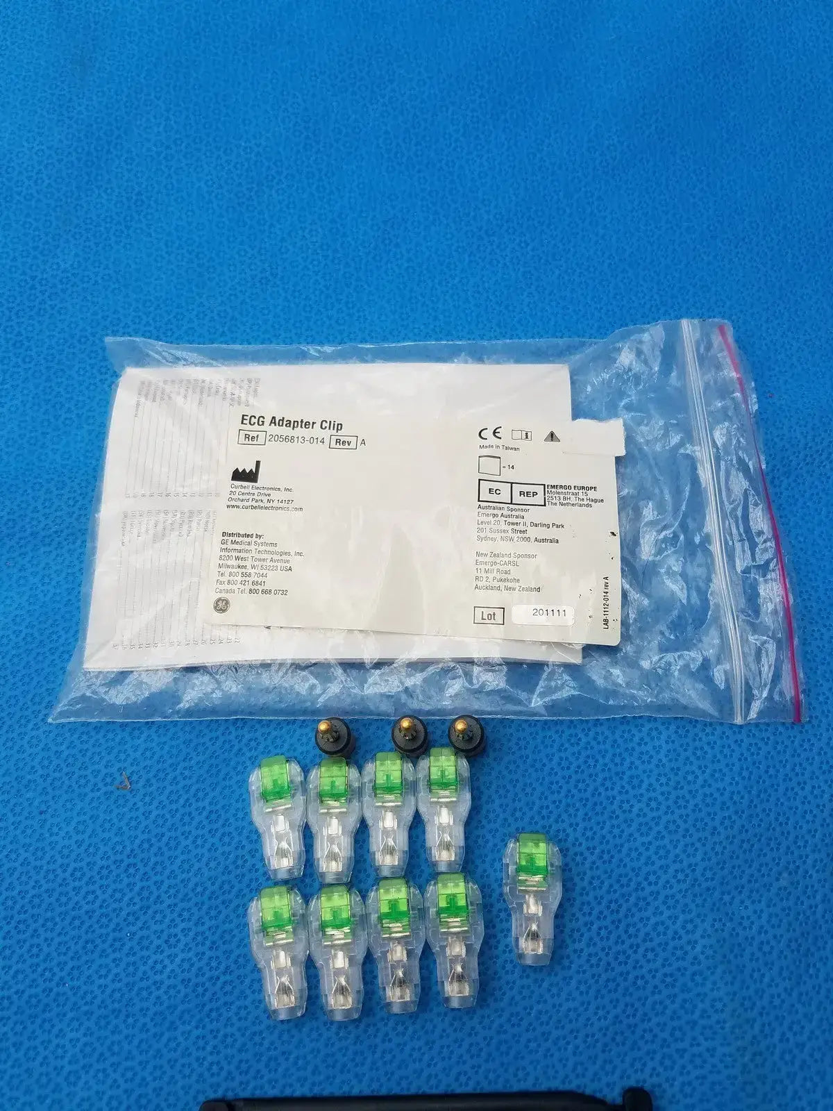 GE Medical Systems 2056813-014 ECG Adapter Clip - Pack of 12 ECG Adapter Clip, second-hand product photo 2