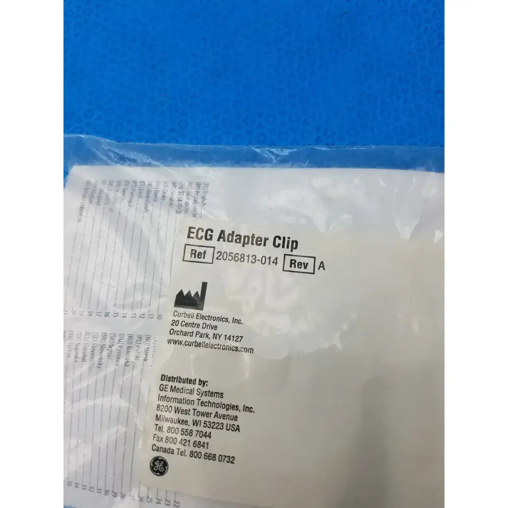 GE Medical Systems 2056813-014 ECG Adapter Clip - Pack of 12 ECG Adapter Clip, second-hand product photo 5