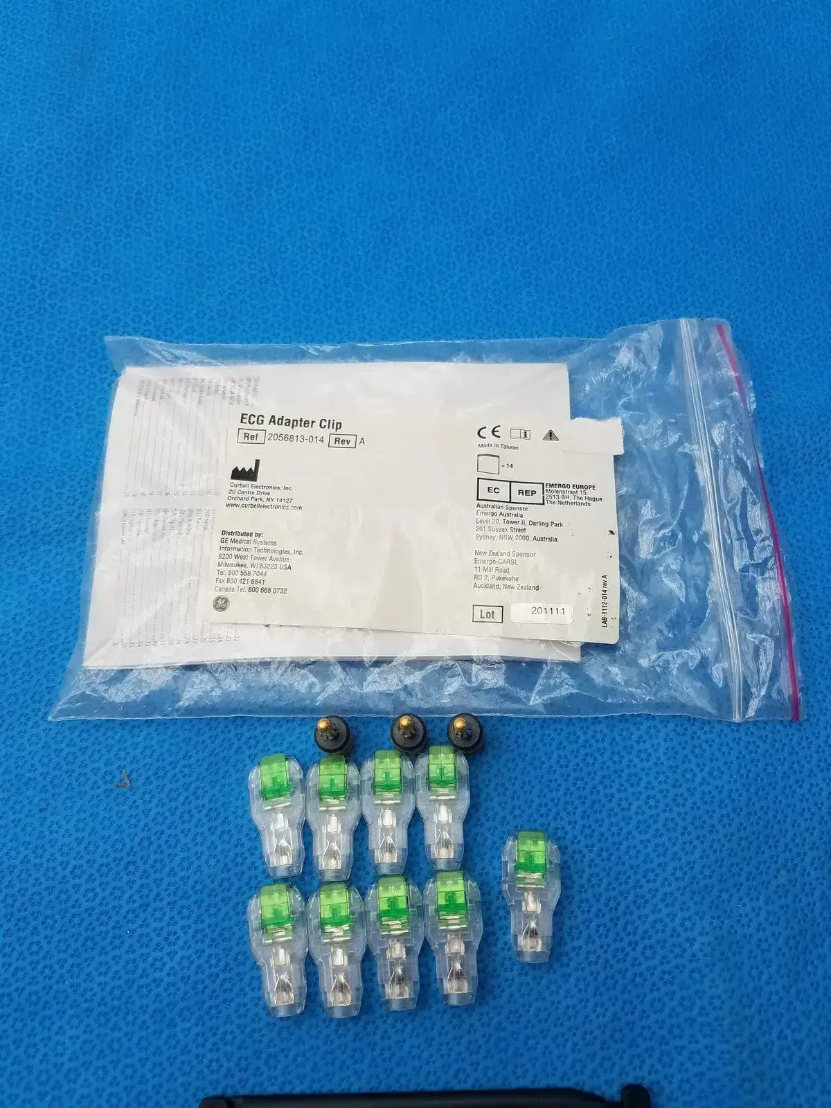 GE Medical Systems 2056813-014 ECG Adapter Clip - Pack of 12 ECG Adapter Clip, second-hand product photo 2